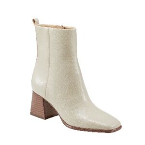 Marc Fisher Cream Ankle Booties